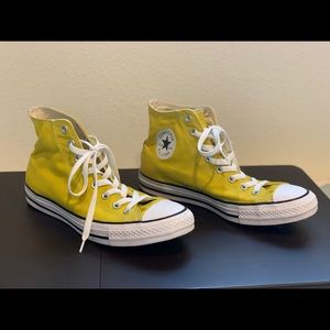 Yellow Converse All Star High Top Sneakers